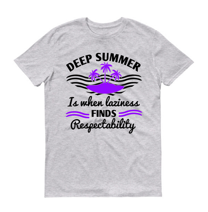 L'été au cœur de la nature, la paresse devient respectable. T-shirt unisexe d'été.