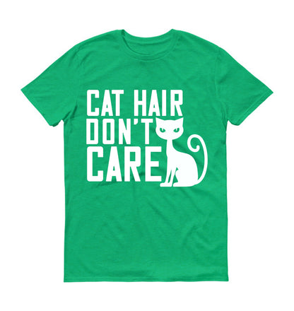 T-shirt unisexe « Les poils de chat, on s'en fiche »