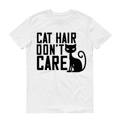 T-shirt unisexe « Les poils de chat, on s'en fiche »